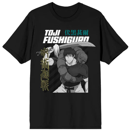 Jujutsu Kaisen Season 2 Toji Fushiguro Men's Black Short Sleeve Tee