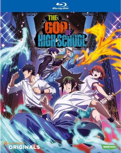 Blu-ray cover of 'The God of High School' with animated characters and vibrant colors.
