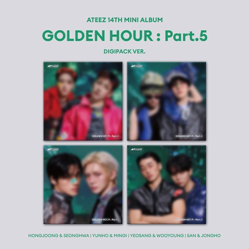 ATEEZ: [GOLDEN HOUR : Part.5] 14th Mini Album Digipack Random Unit Version