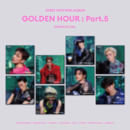 ATEEZ: [GOLDEN HOUR : Part.5] 14th Mini Album Digipack Random Member Version
