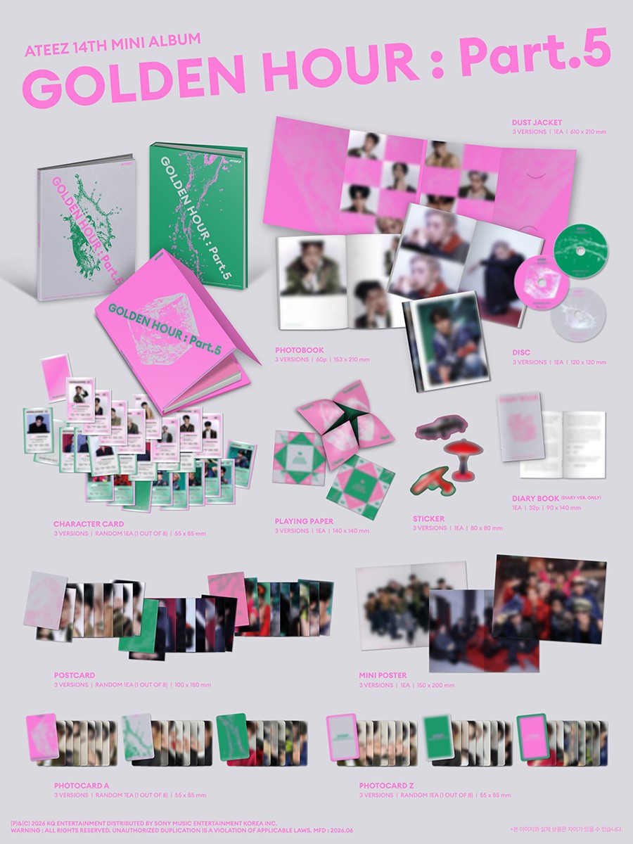 ATEEZ: [GOLDEN HOUR : Part.5] 14th Mini Album Diary Version
