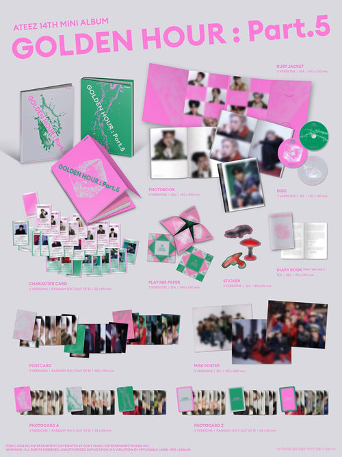 ATEEZ: [GOLDEN HOUR : Part.5] 14th Mini Album Diary Version