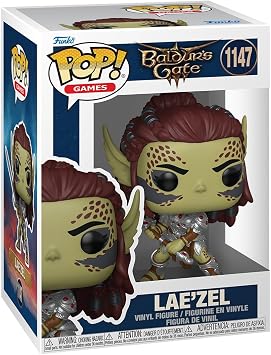 Funko Pop! Games vinyl figure of Lae'zel from Baelor's Gate, number 1147, in its original window box packaging.