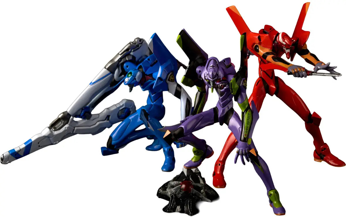 evangelion unit 01 unit 02 and unit 00 model kit