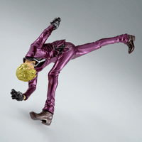 Sanji in Fighting pose in purple suit.