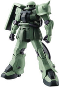 Green robot model with black accents on a white background