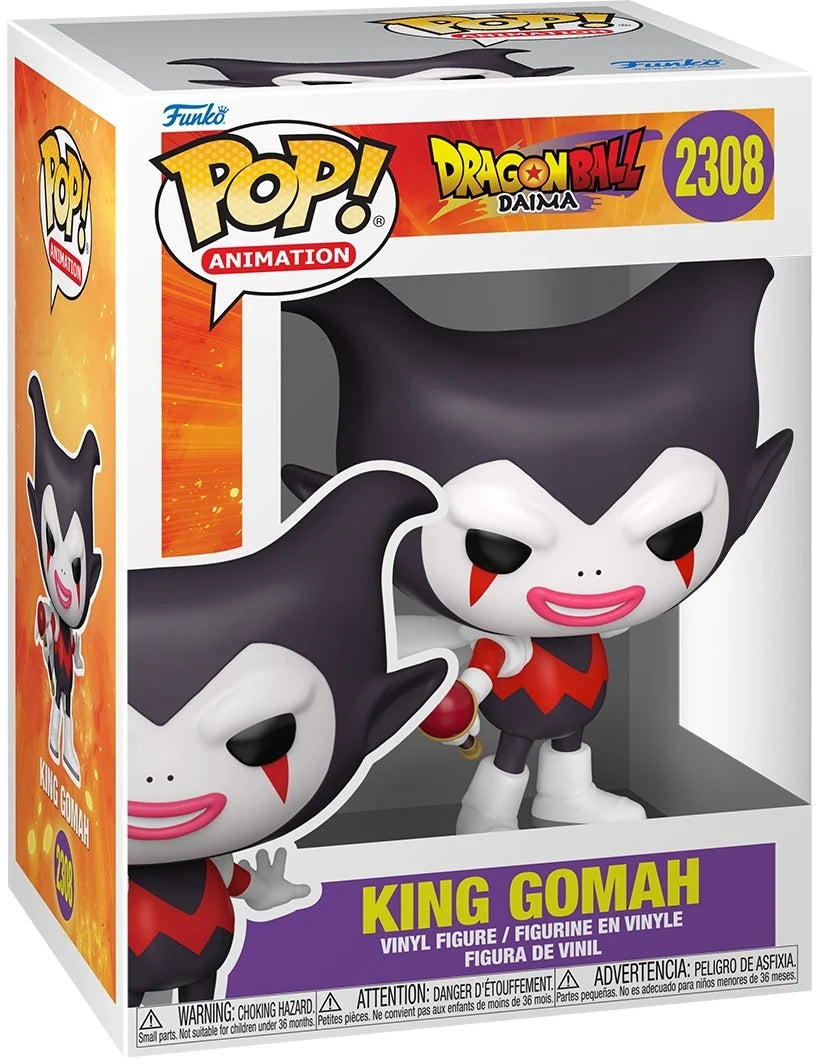 Funko Pop! King Gomah figure packaging from Dragon Ball Z