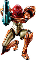 Colorful robot figure with red, brown, and gold colors on a white background