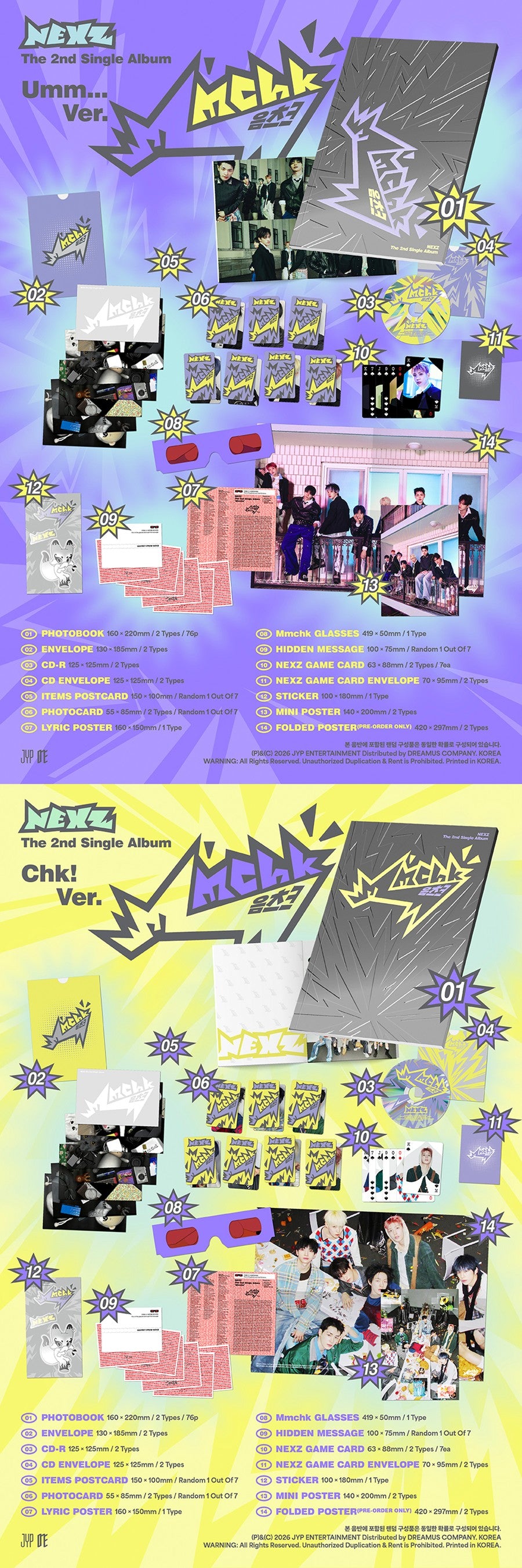NEXZ [MMCHK] 2nd Single Album