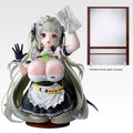 Anime character figurine in a maid outfit with a window frame part included.