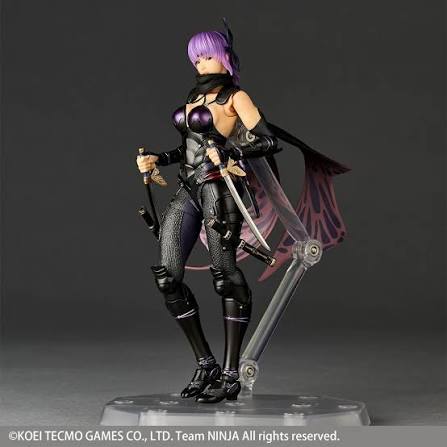 Ninja Gaiden female action figure with purple hair.