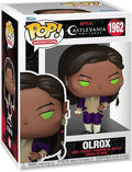 Funko Pop! Animation vinyl figure of Olrox from Netflix's Castlevania: Nocturne, number 1962, shown in its original window box packaging.