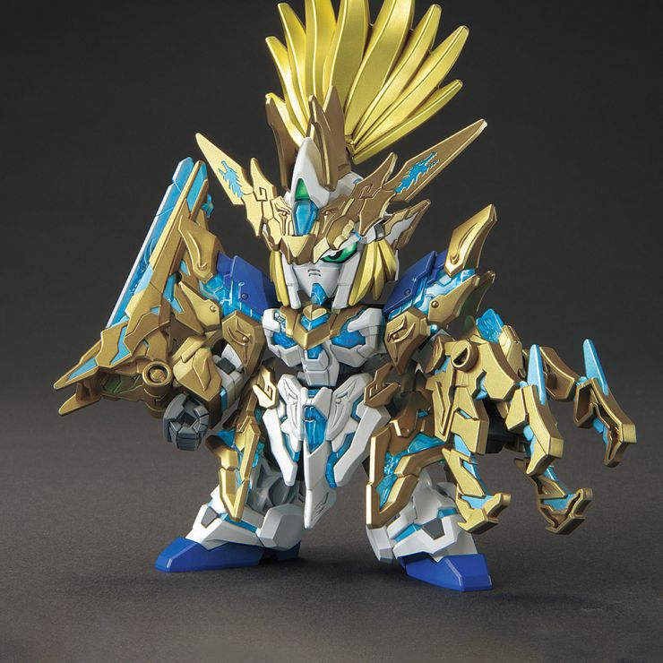 Gundam SD World Heroes #17 Long Zun Liu Bei Unicorn Gundam Super Deformed Model Kit