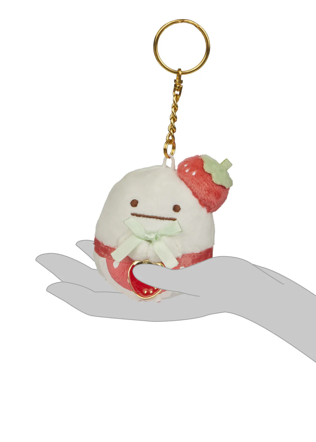 San-X Original Sumikkogurashi Obake [Strawberry Series] 3" Plush Keychain