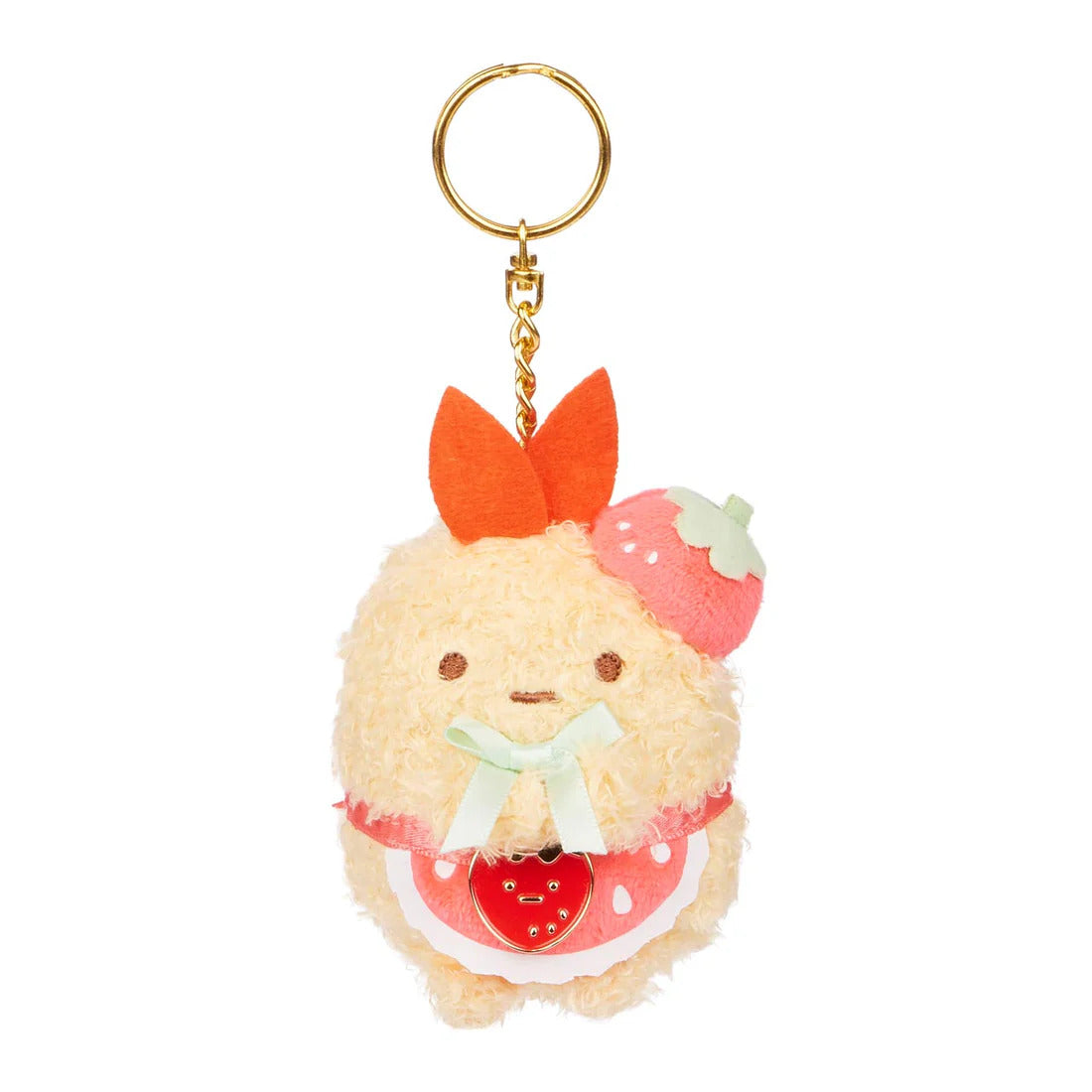 San-X Original Sumikkogurashi Ebi [Strawberry Series] 3" Plush Keychain
