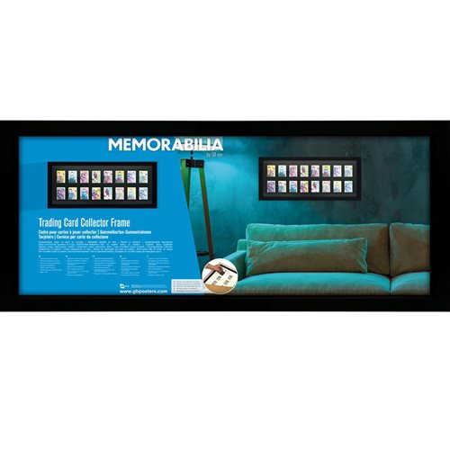 Trading Card Collector 16 Position Black Frame