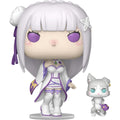 Re:Zero Starting Life in Another World Emilia with Puck Funko Pop! #2112 Vinyl Figure and Buddy