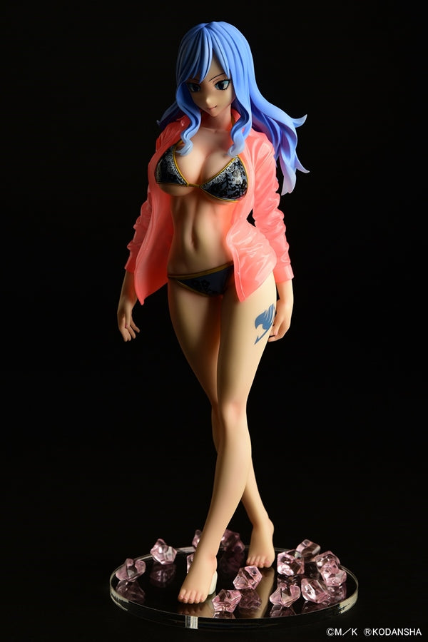 Fairy Tail Juvia Lokser [Gravure Style] [Black Bikini!!] Wet Shirt 1/7 Scale Statue (1)