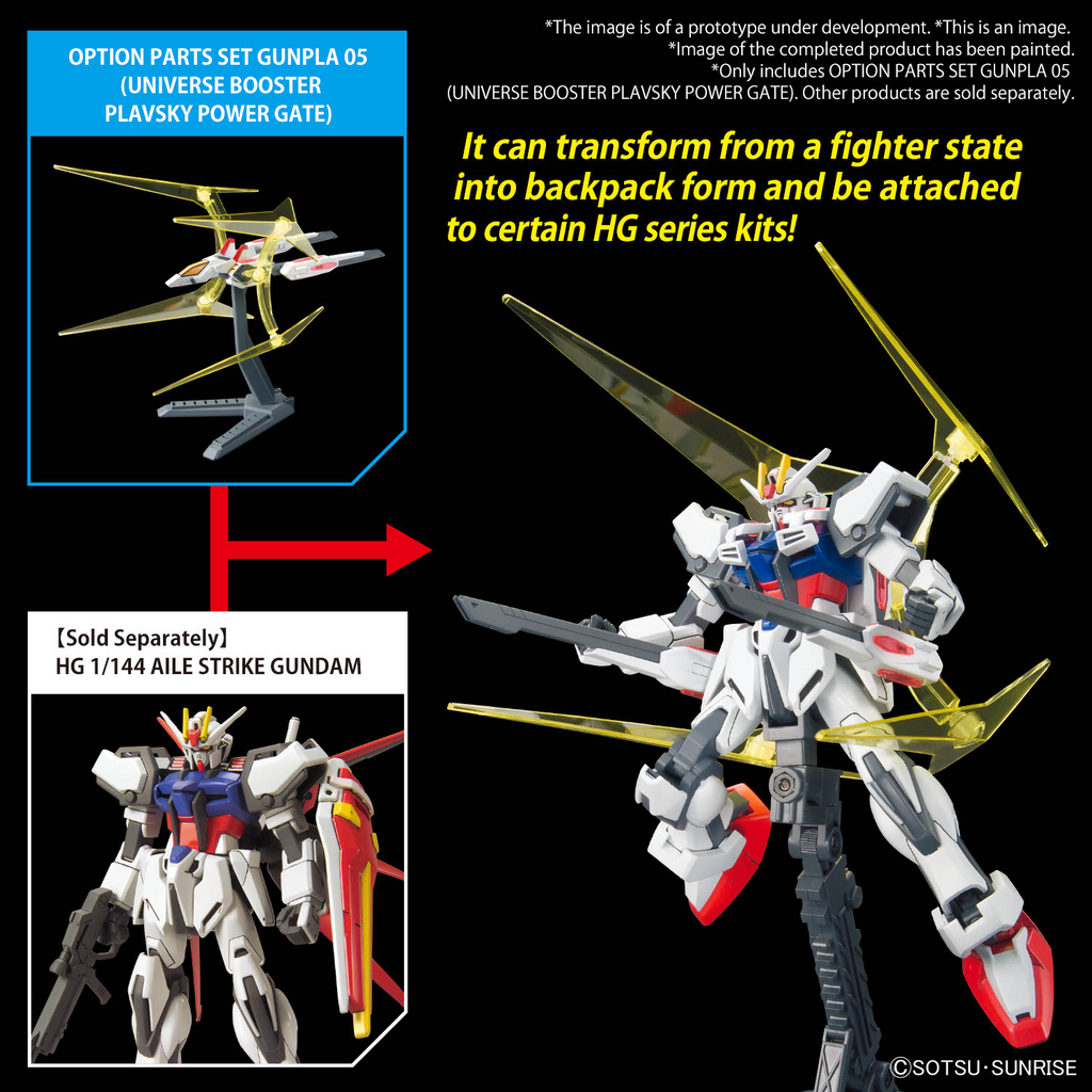 Gundam Build Fighters Try Option Parts Set Gunpla 05 Universe Booster Plavsky Power Gate