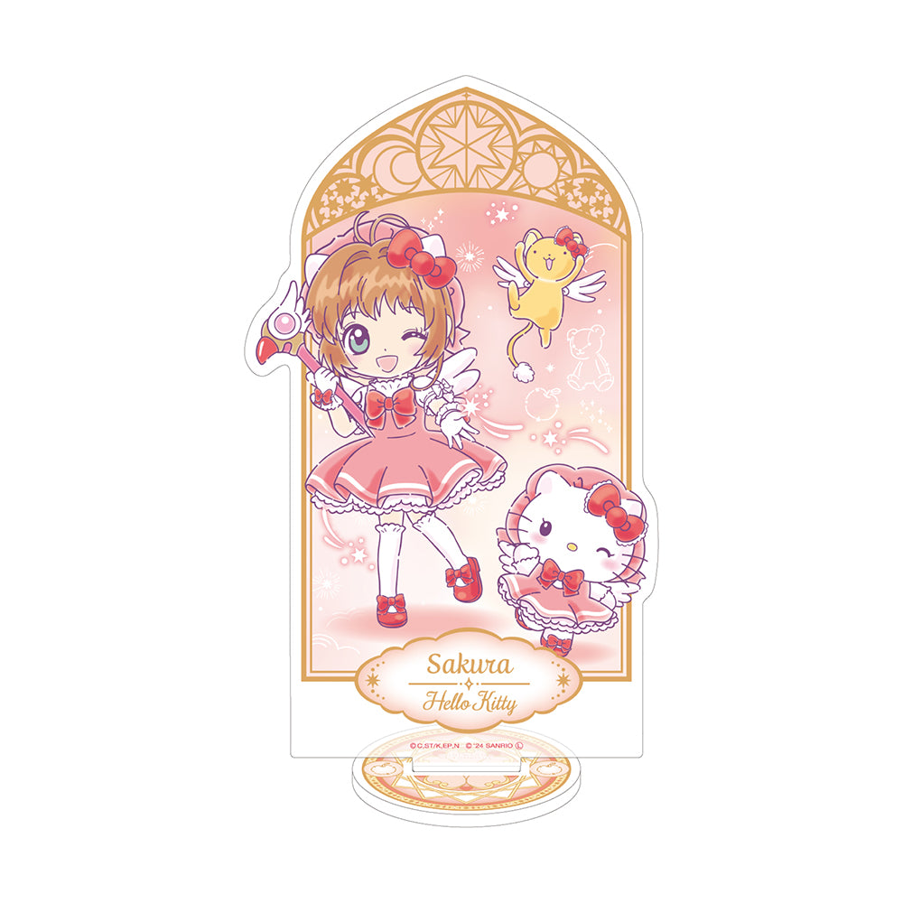 Cardcaptor Sakura x Sanrio Kinomoto Sakura & Hello Kitty Hologram Acrylic Stand