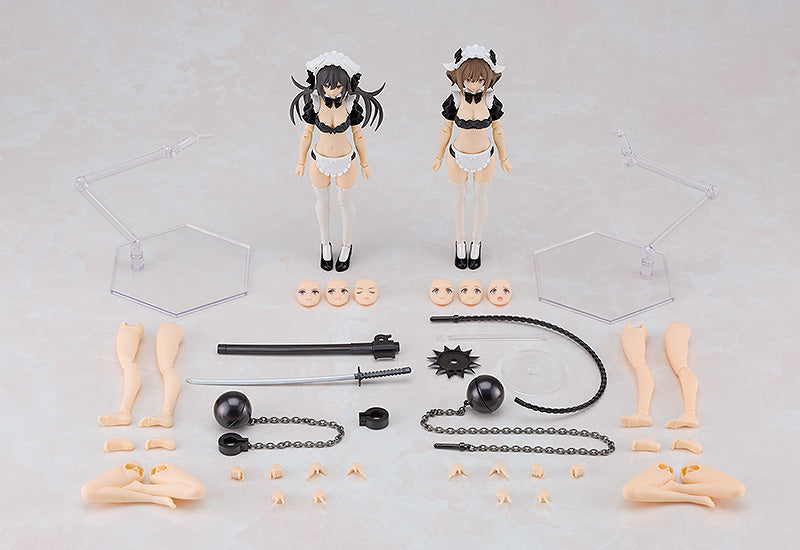 Guilty Princess Underwear Body Girl Ran & Jelly: Maid Ver. Set Plamax Model Kit