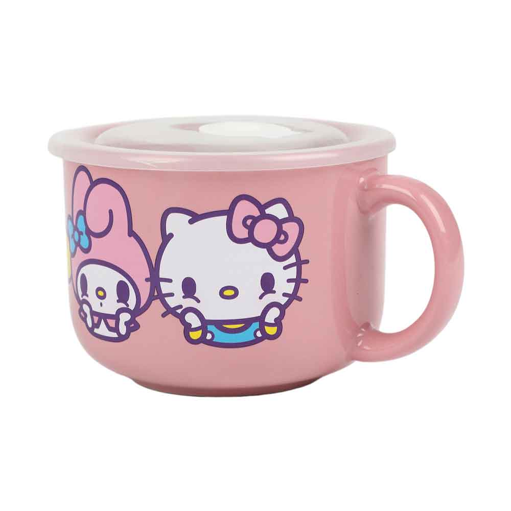 Sanrio Hello Kitty & Friends 20 oz Ceramic Soup Mug with Vented Lid