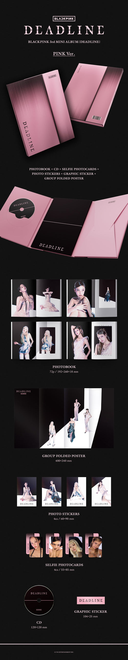 BLACKPINK [DEADLINE] 3rd Mini Album [Pink Ver.]