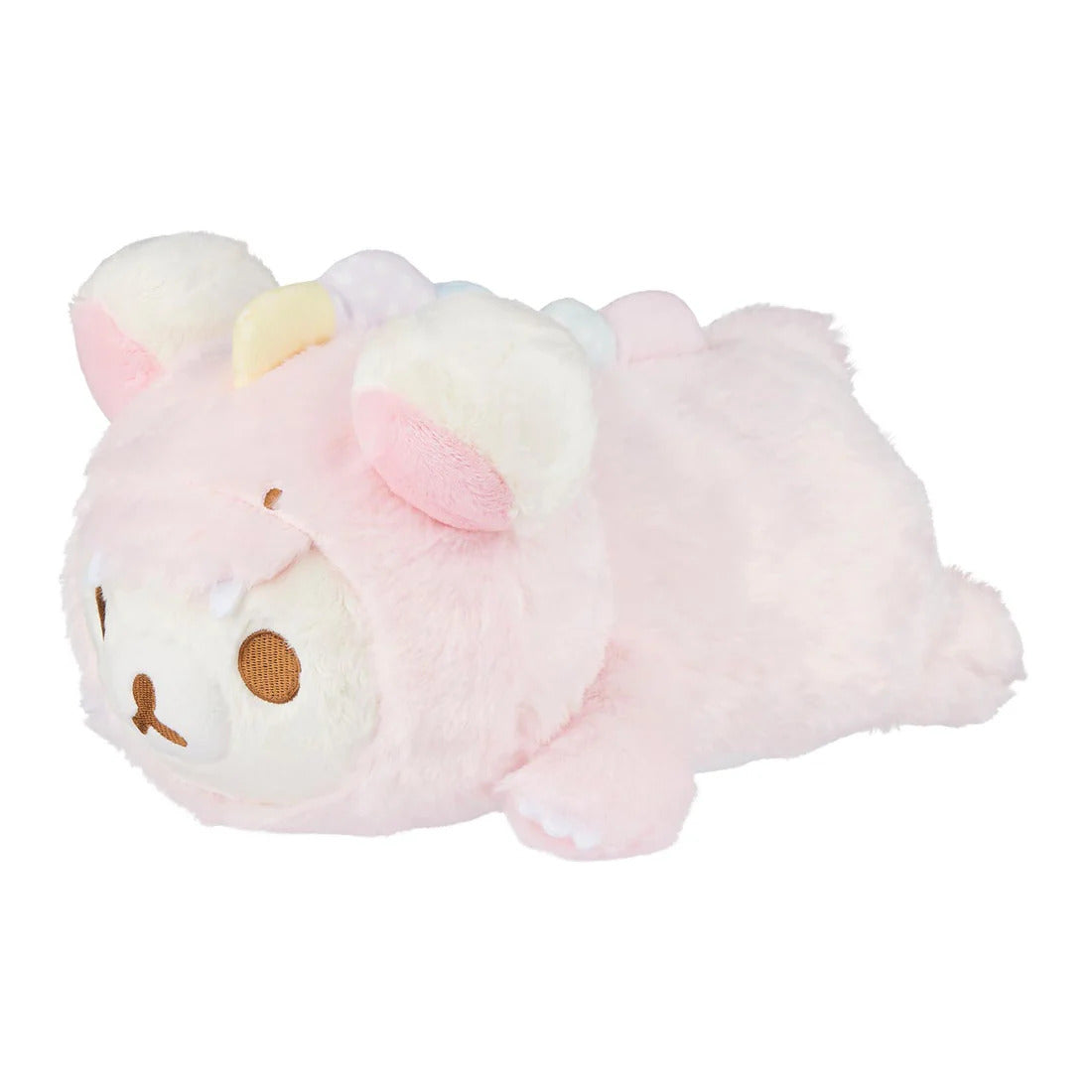 San-X Original Korilakkuma [Plays with Dino Laydown Series] [Soft Pink] 13.5" Plush