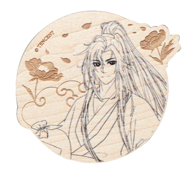 Grandmaster Of Demonic Cultivation Animation Magnet -  Peony Flower Wei Wuxian