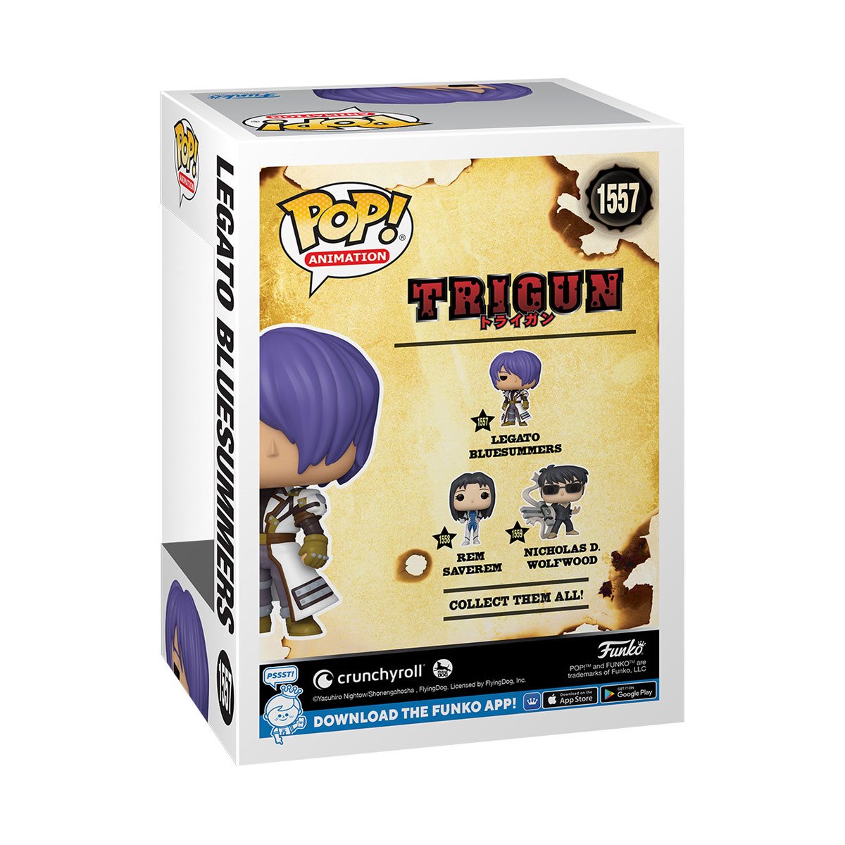 Trigun Legato Bluesummers Funko Pop! #1557 Vinyl Figure