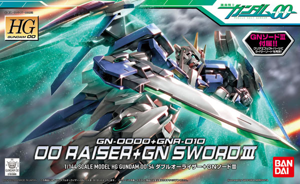 Gundam 00 HG #54 OO Raiser + GN Sword 1/144 Scale Model Kit