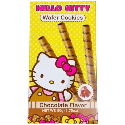 Hello Kitty Chocolate Wafer Cookies 1.76oz Box