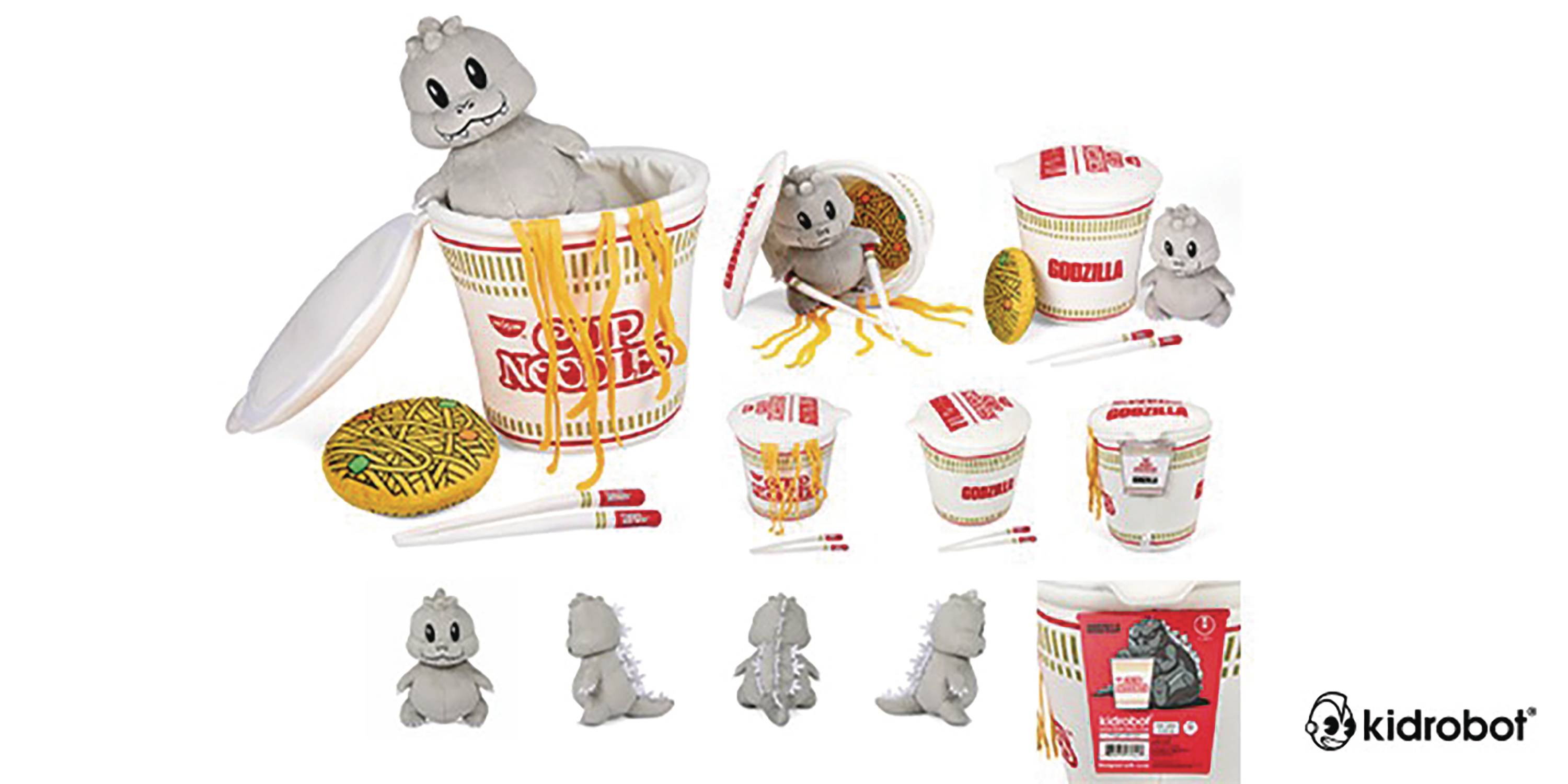 Godzilla in Cup Noodle Interactive Plush