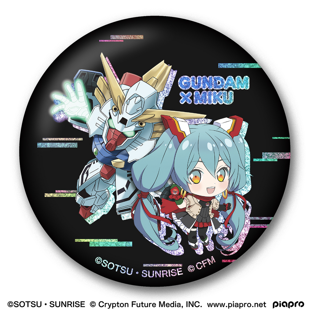 Gundam x Miku Memorial Can Badge Set