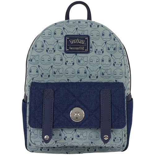 Pokemon Faux Denim Mini Backpack