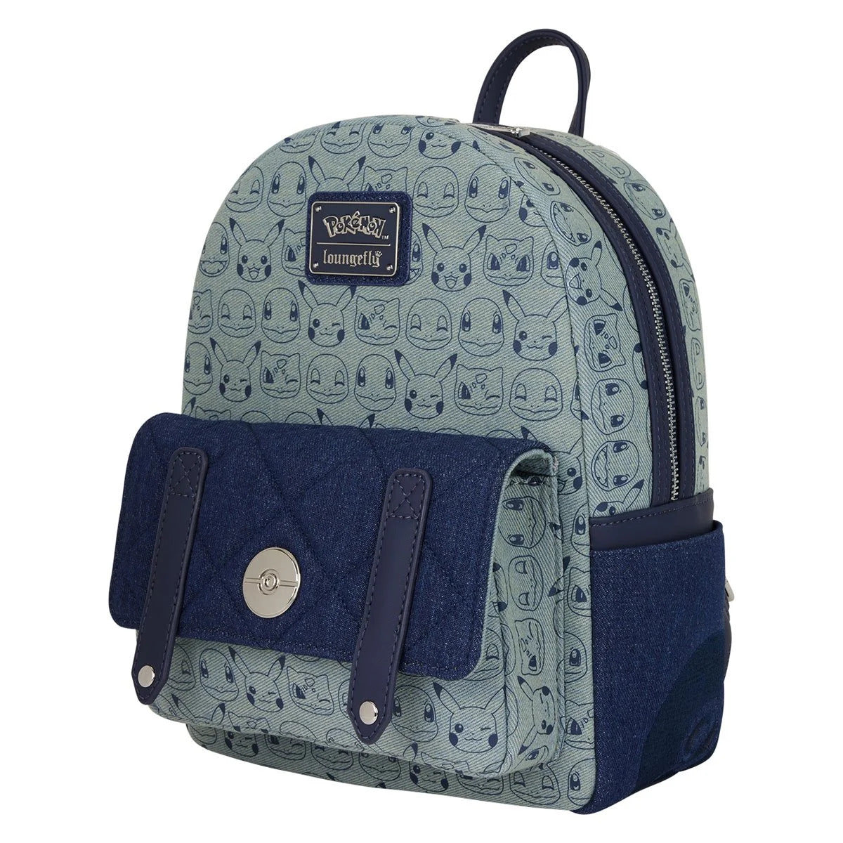 Pokemon Faux Denim Mini Backpack