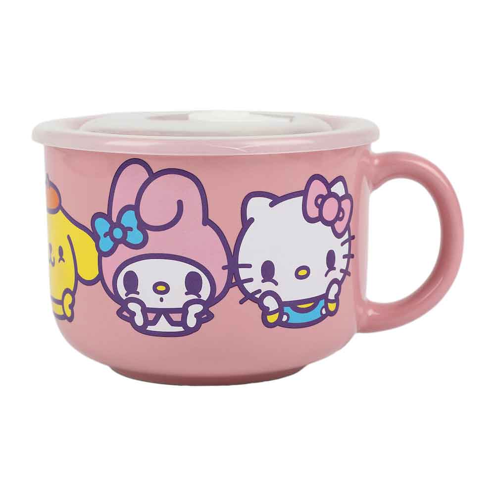 Sanrio Hello Kitty & Friends 20 oz Ceramic Soup Mug with Vented Lid