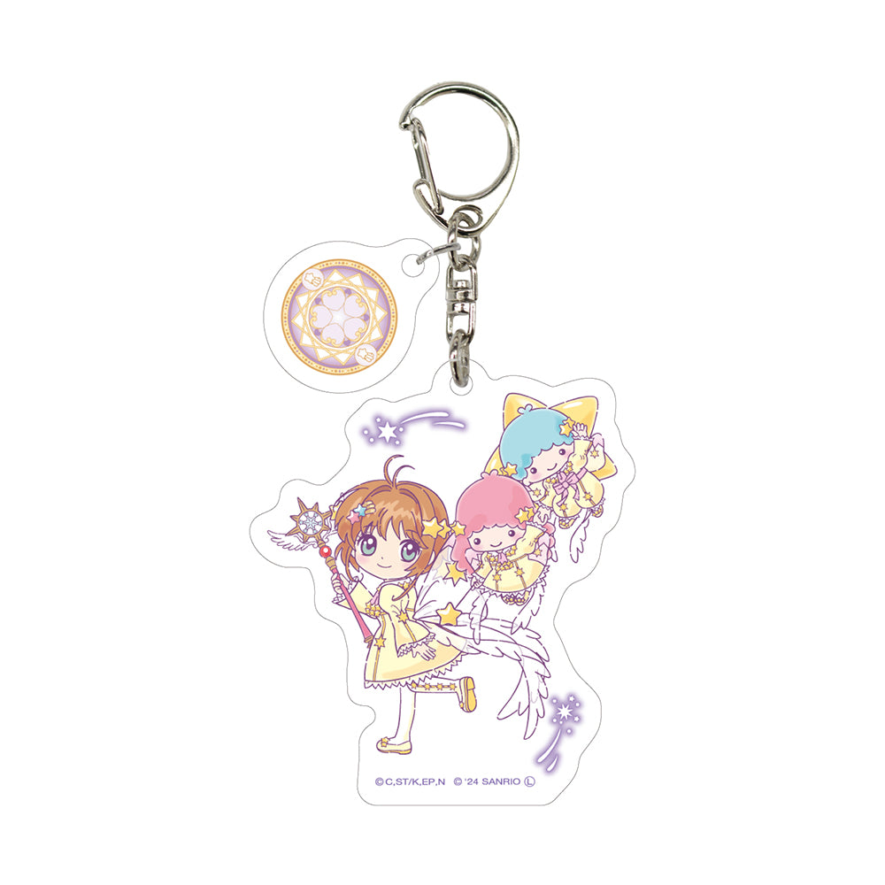 Cardcaptor Sakura x Sanrio Kinomoto Sakura & Little Twin Stars Acrylic Key Chain