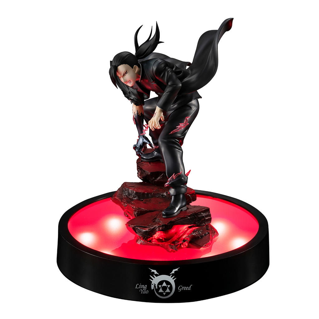 Fullmetal Alchemist Greed Ling Yao Precious G.E.M. Statue With LED Base Stand