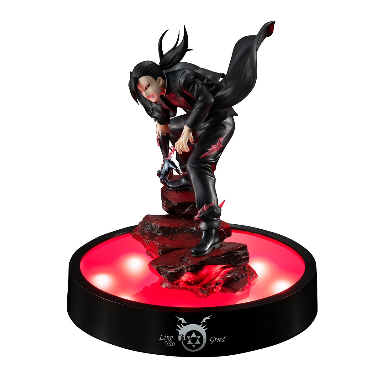 Fullmetal Alchemist Greed Ling Yao Precious G.E.M. Statue With LED Base Stand