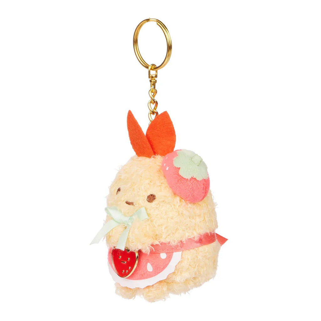San-X Original Sumikkogurashi Ebi [Strawberry Series] 3" Plush Keychain