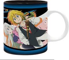 The Seven Deadly Sins Meliodas, Elizabeth, & Hawk Mug 11oz