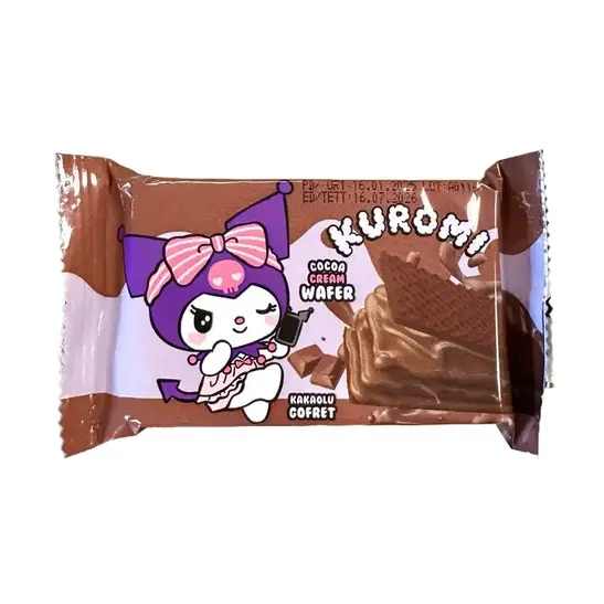 Kuromi Chocolate Wafer 40g Package