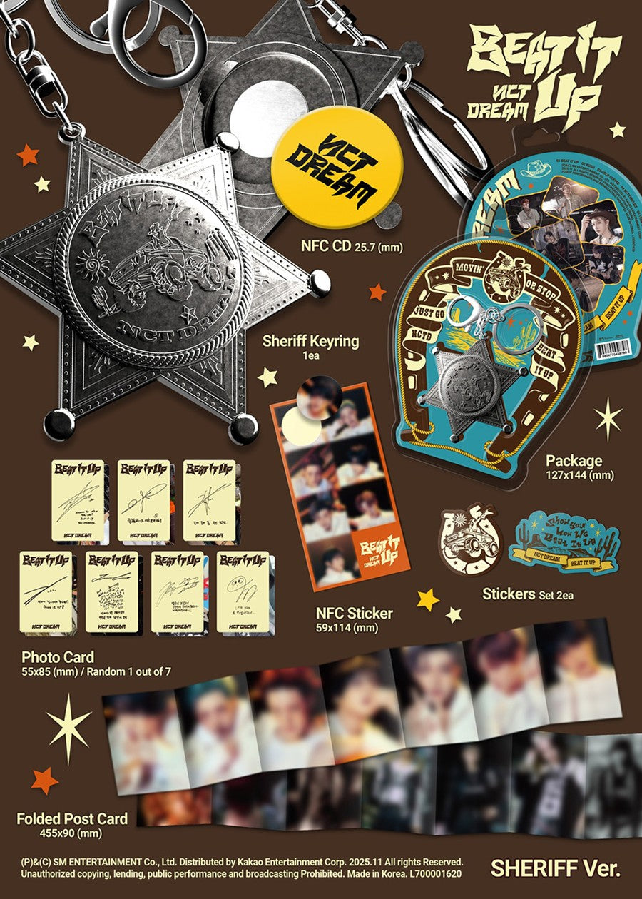 NCT Dream [Beat It Up] 6th Mini Album [Sheriff Ver. / Smart Album]