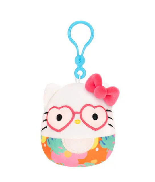 Sanrio Tropical Hello Kitty Squishmallow 3.5 Inch Plush Clip