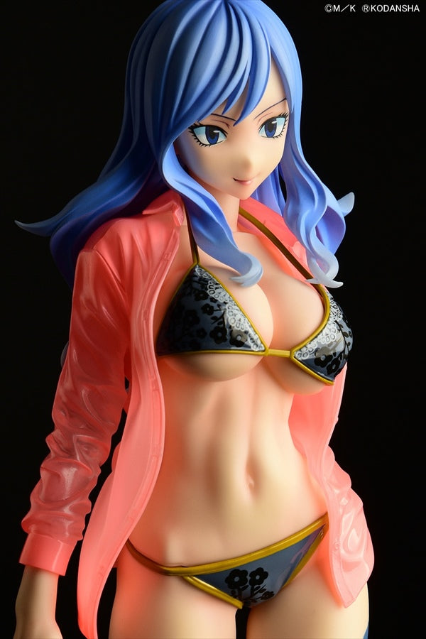 Fairy Tail Juvia Lokser [Gravure Style] [Black Bikini!!] Wet Shirt 1/7 Scale Statue (1)
