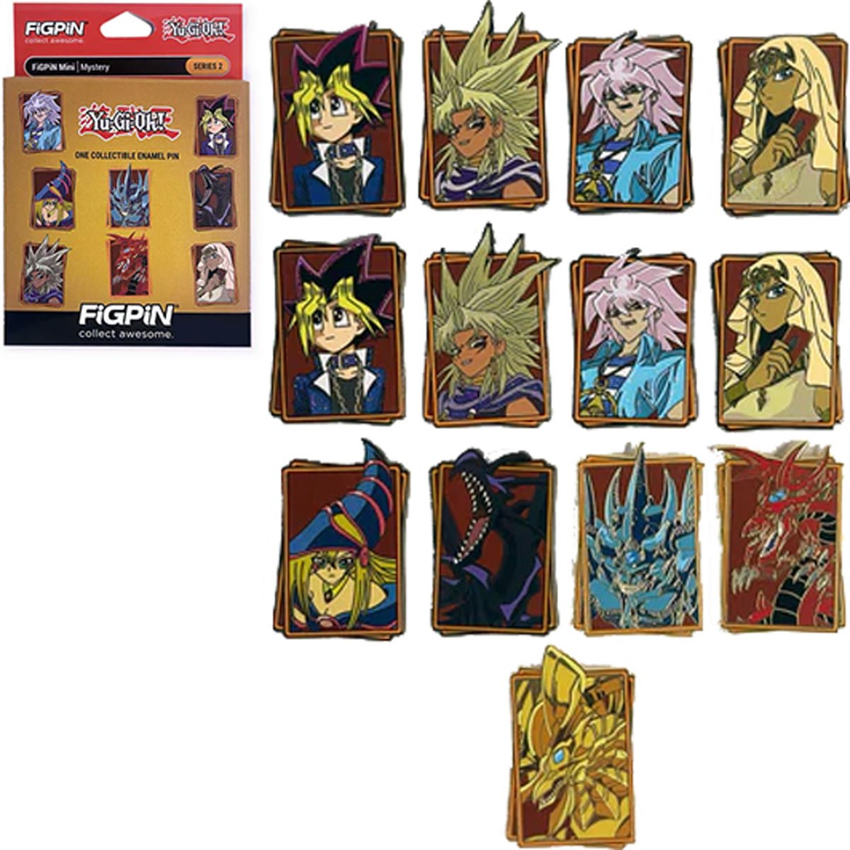 Yu-Gi-Oh! Mystery Minis Series 2 Enamel Pin Blind Box [1 of 10, 14 Variants]