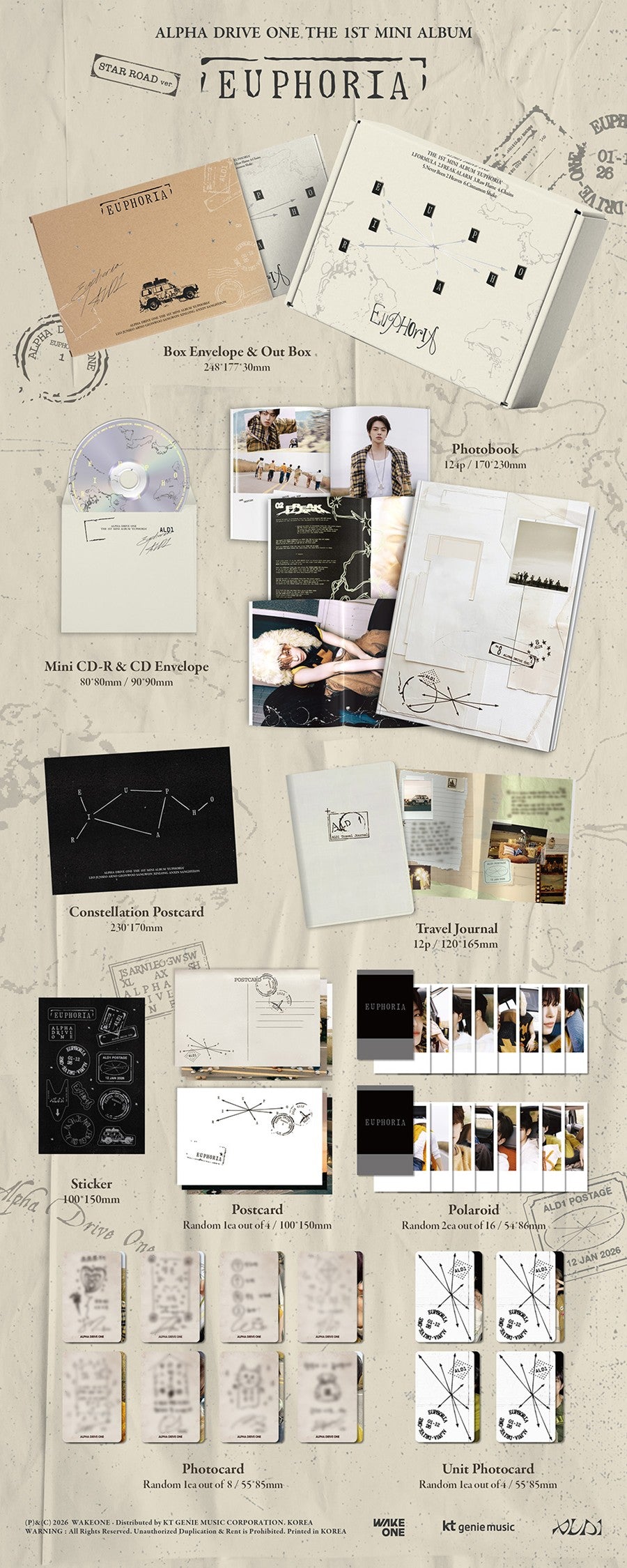 Alpha Drive One [Euphoria] The 1st Mini Album [Star Road Ver.]