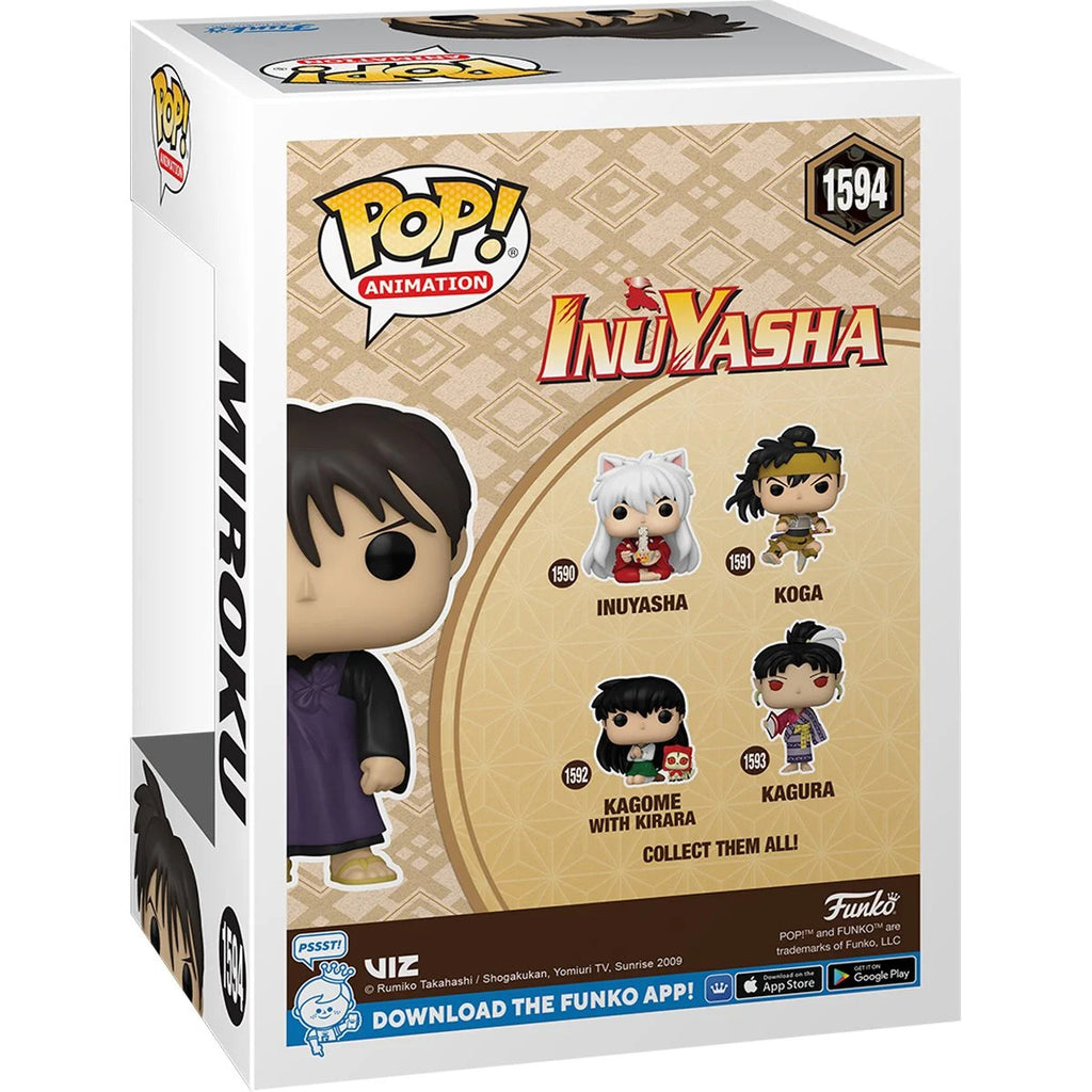 InuYasha Miroku Funko Pop! #1594 [Previews Exclusive] Vinyl Figure