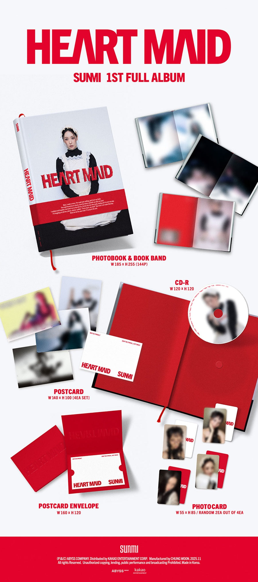 Sunmi [Heart Maid] 1st Full Album